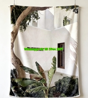 Burberry Store Facade Print Flannel Sofa Throw Blanket B215